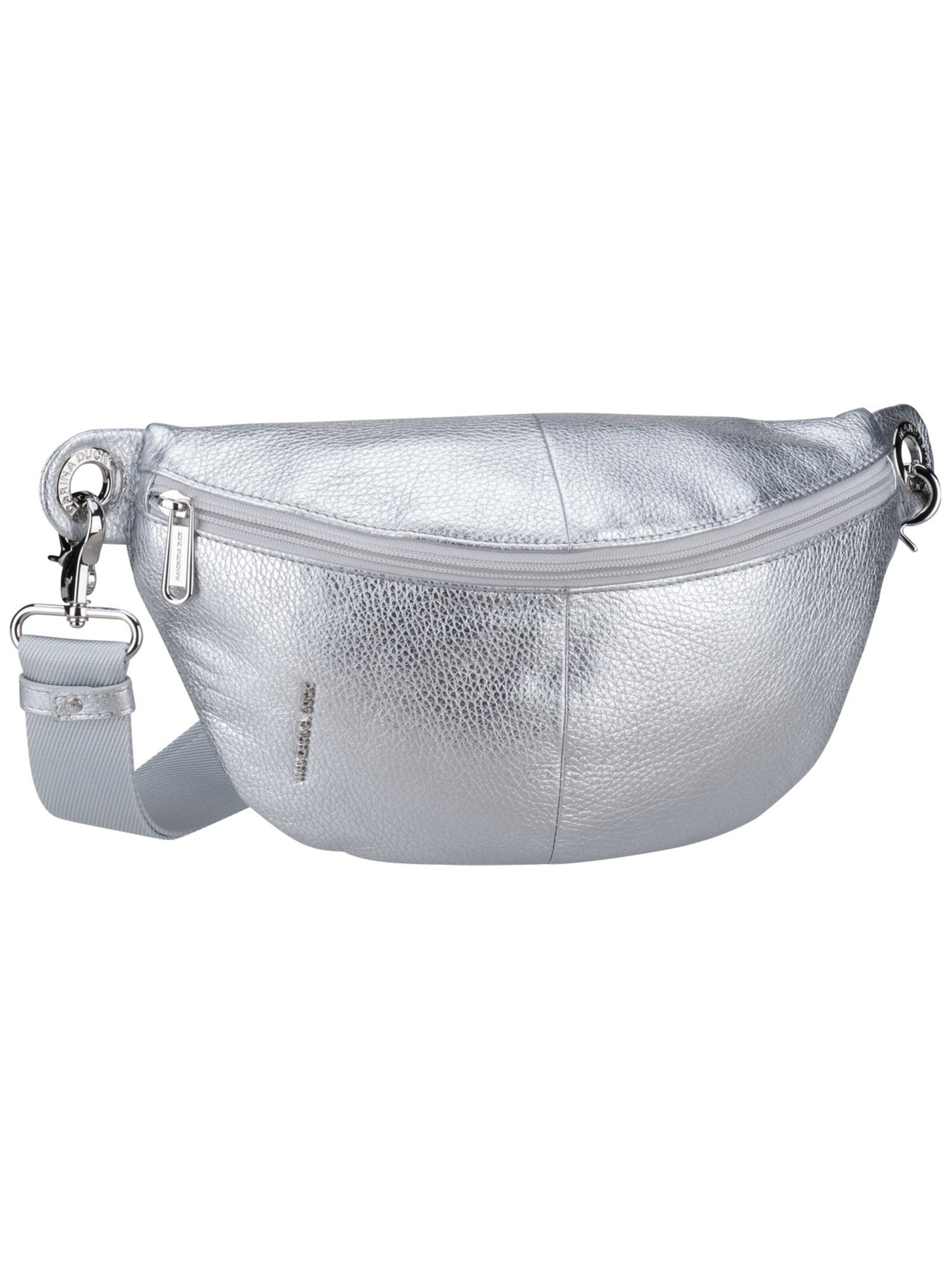 MANDARINA DUCK Gürteltasche 'Mellow Leather Bum Bag FZT73' in Silber: Vorderseite