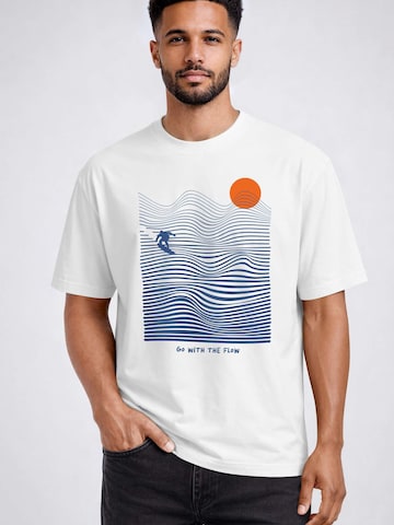 Neverless Shirt 'with the flow'‌‌ in Weiß