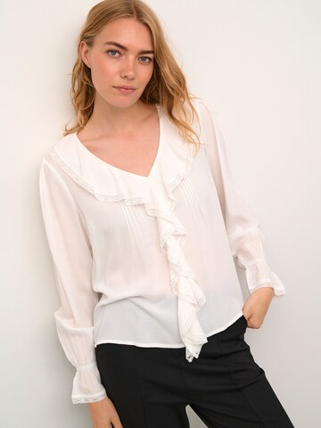 Cream Bluse 'Hania' i hvid