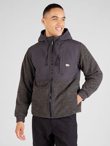 Hurley Funktionsfleecejacke 'Huron Burrito' in Grau: predná strana