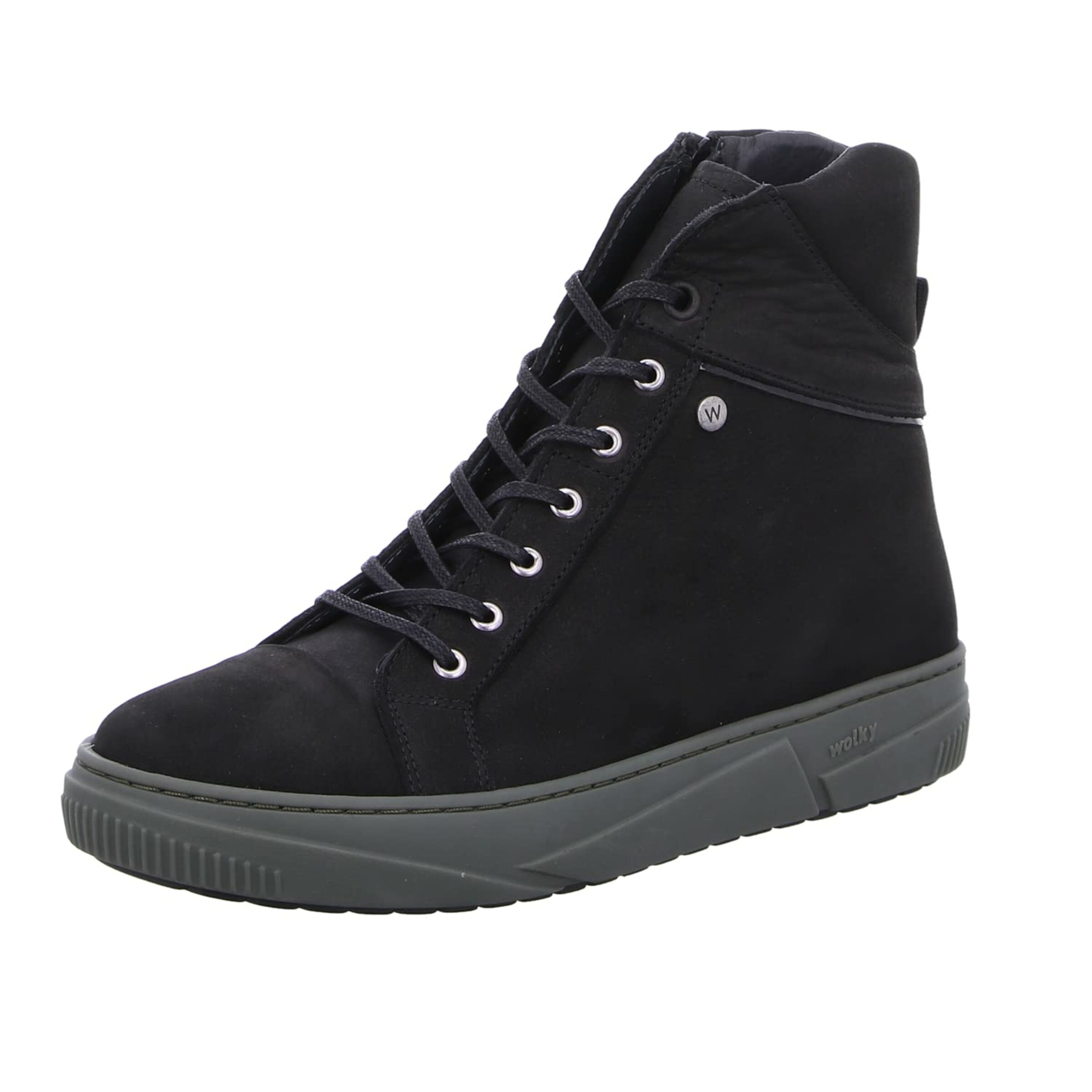 Wolky Lace-up bootie in Black: front