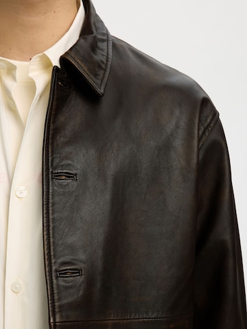SELECTED Between-Season Jacket 'Selected X Hotel Amour' in Brown