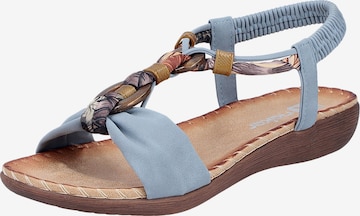 Sandalo di Rieker in blu: frontale