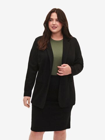 Zizzi Blazer 'Maddie' in Black: front