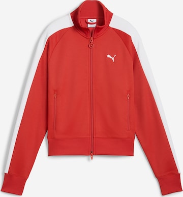Giacca di felpa 'T7 Always On' di PUMA in rosso: frontale