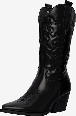 Bottes de cowboy Salinyang en noir : devant