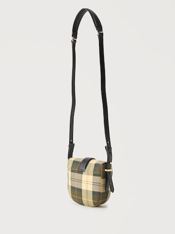 Barbour - Bolso de hombro 'Elm Tartan' en amarillo