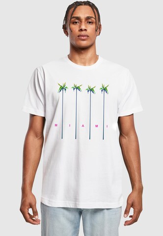 T-Shirt 'Miami Palms' MT Men en blanc : devant