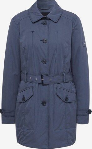 Goldner Between-Seasons Coat in Blue: front