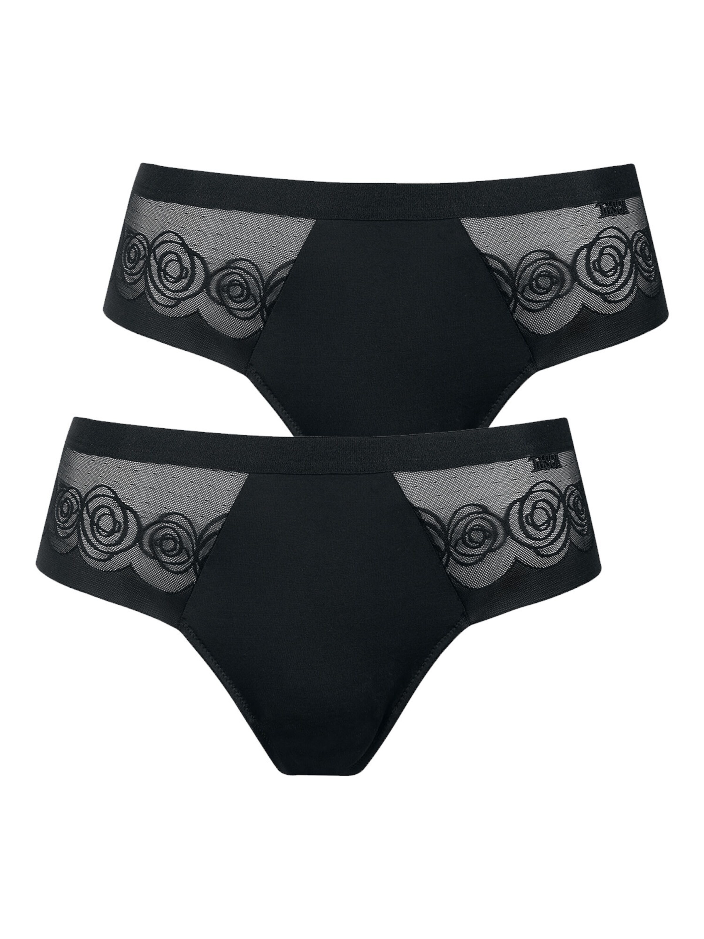 Lisca Boyshorts 'Ruby' in Black: front