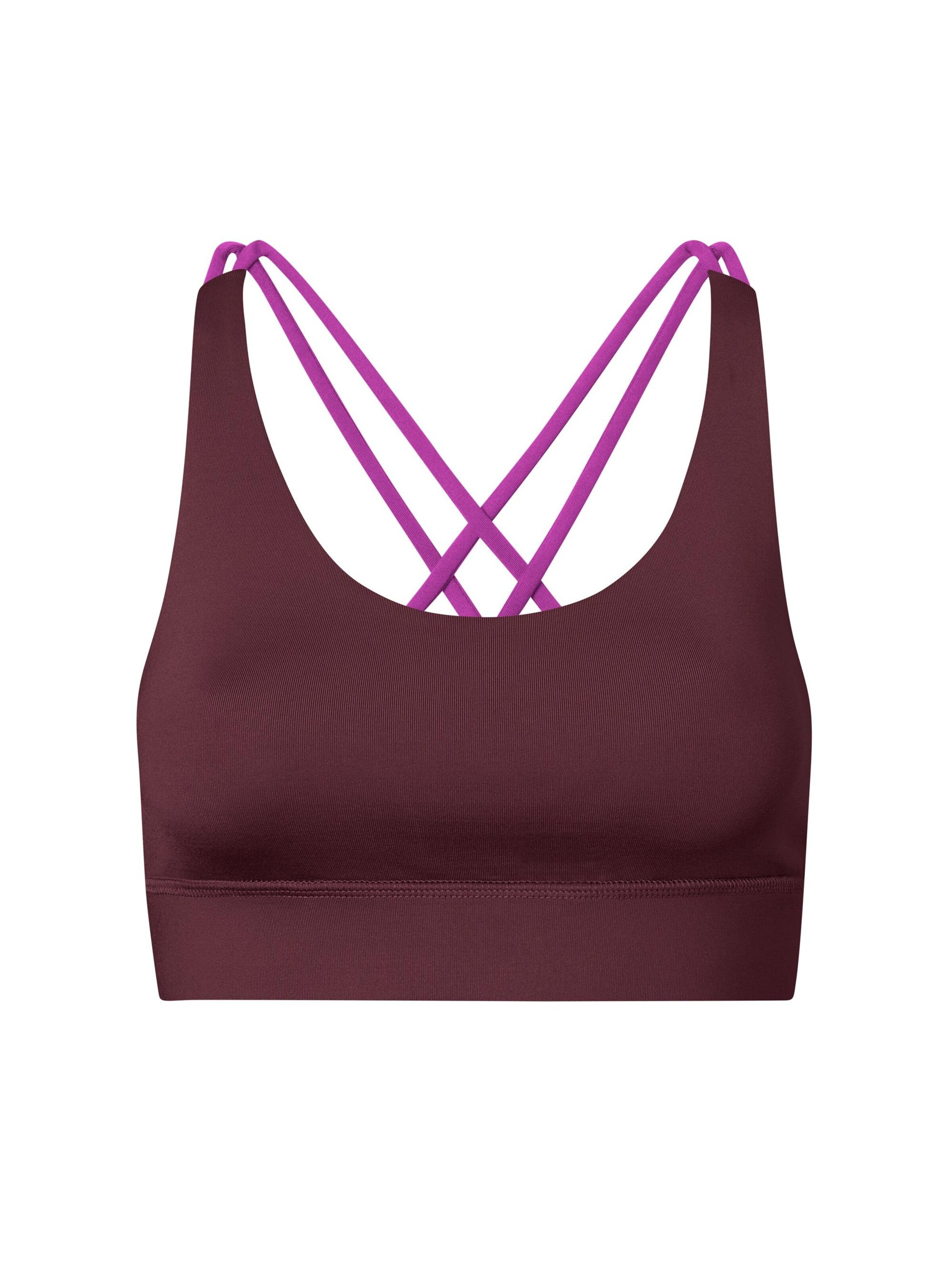 Hey Honey Bralette Sports bra 'Criss Cross' in Red