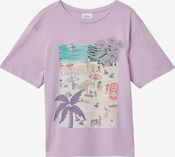 s.Oliver Shirt in Lila: Vorderseite