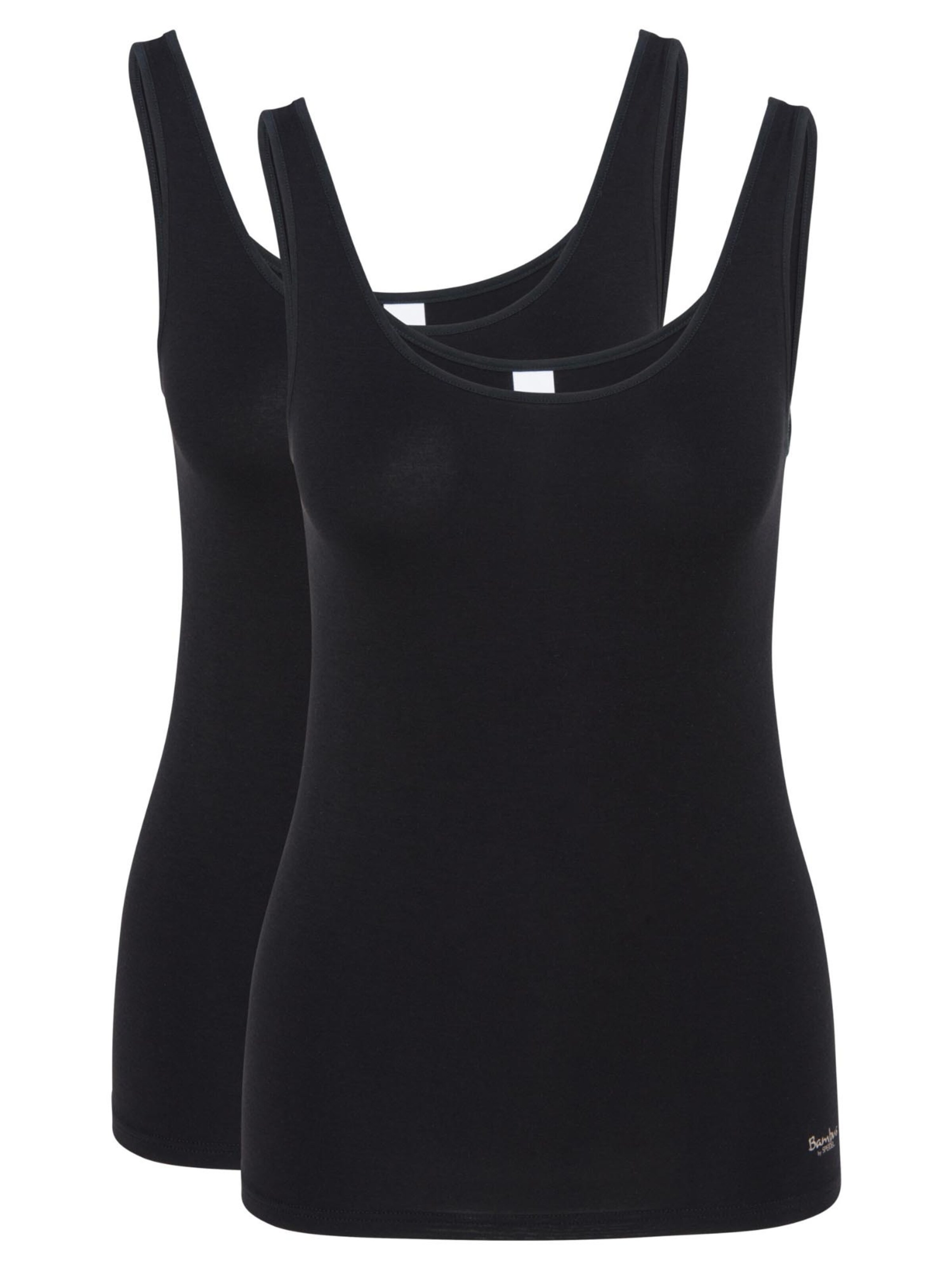 SPEIDEL Unterhemd 'Bambus'‌‌‌‌‌‌‌‌‌ in Schwarz: Vorderseite