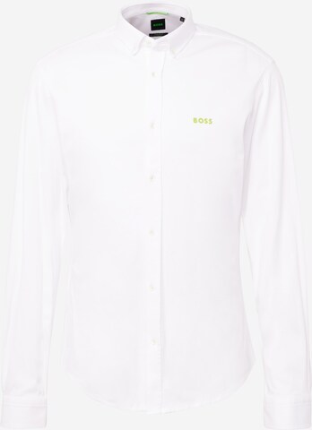BOSS Klasický střih Košile 'BIADO' – bílá: přední strana