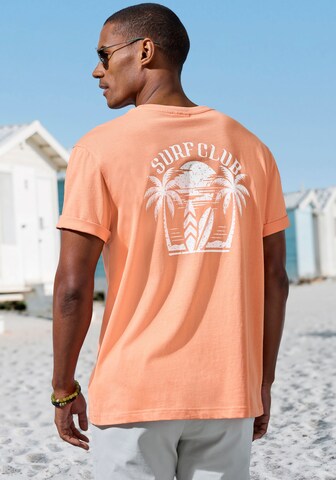 BEACH TIME Shirt in Orange