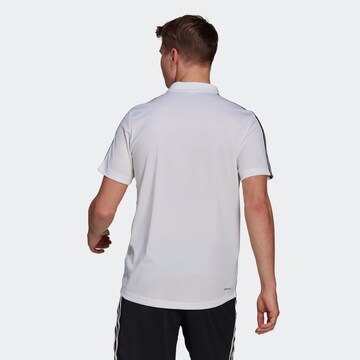 T-Shirt fonctionnel 'Primeblue Designed To Move 3-Stripes' ADIDAS SPORTSWEAR en blanc