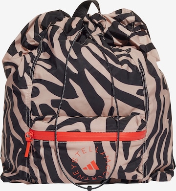 adidas by Stella McCartney Athletic Gym Bag in Beige: front
