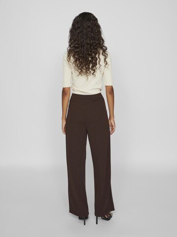 VILA Wide leg Broek in Bruin