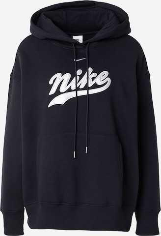 Nike Sportswear Sweatshirt 'PHNX FLC' in Zwart: voorkant