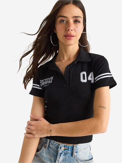 Bianco Lucci Poloshirt in schwarz / weiß, Produktansicht