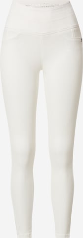 PATRIZIA PEPE Skinny Fit Дънки в бяло: отпред