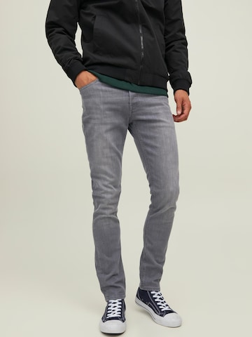 JACK & JONES Slimfit Jeans 'Glenn' in Grijs: voorkant