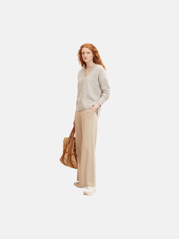 TOM TAILOR DENIM Pullover in Beige