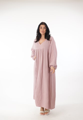 Elara Dress in Pink: front