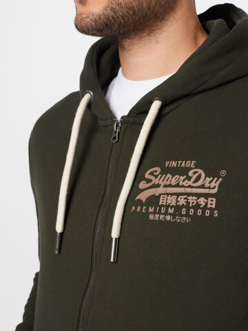 Veste de survêtement Superdry en vert