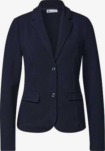 STREET ONE Basic Blazer mit Struktur in Blau: Vorderseite