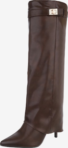 Ital-Design High Heels ' High-Heel Stiefel ' in Braun: Vorderseite