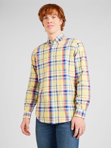 Slim fit Camicia di Polo Ralph Lauren in giallo: frontale
