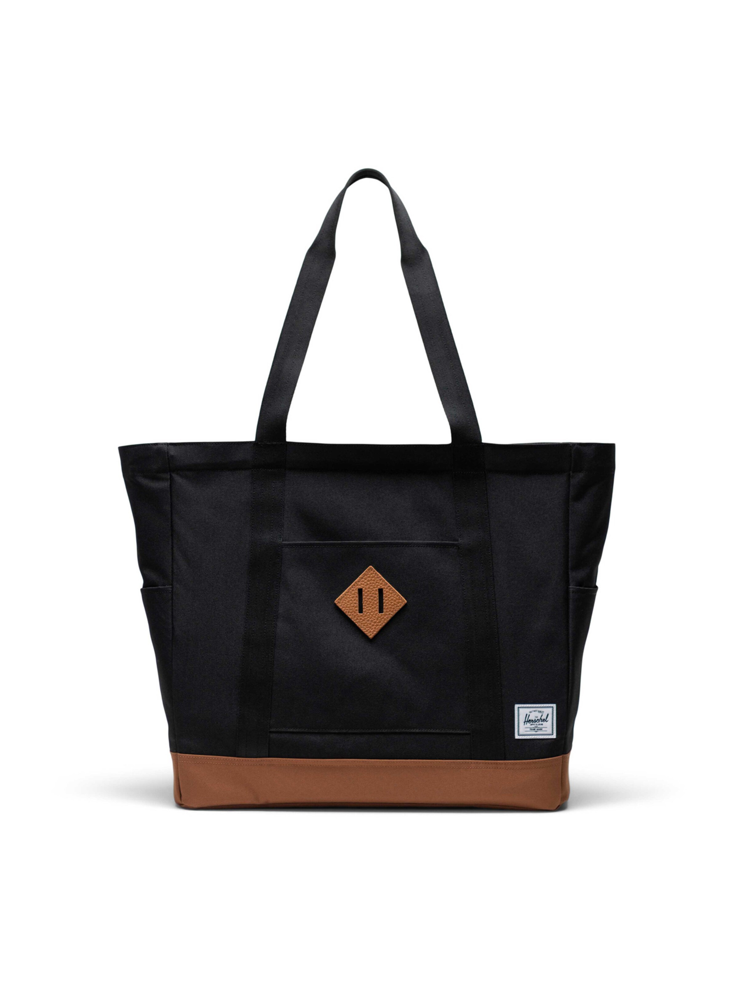 Herschel - Shopper 'Heritage' em preto: frente