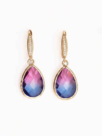 Secret Stones Ohrringe 'Pure Serenity' in Lila: Vorderseite