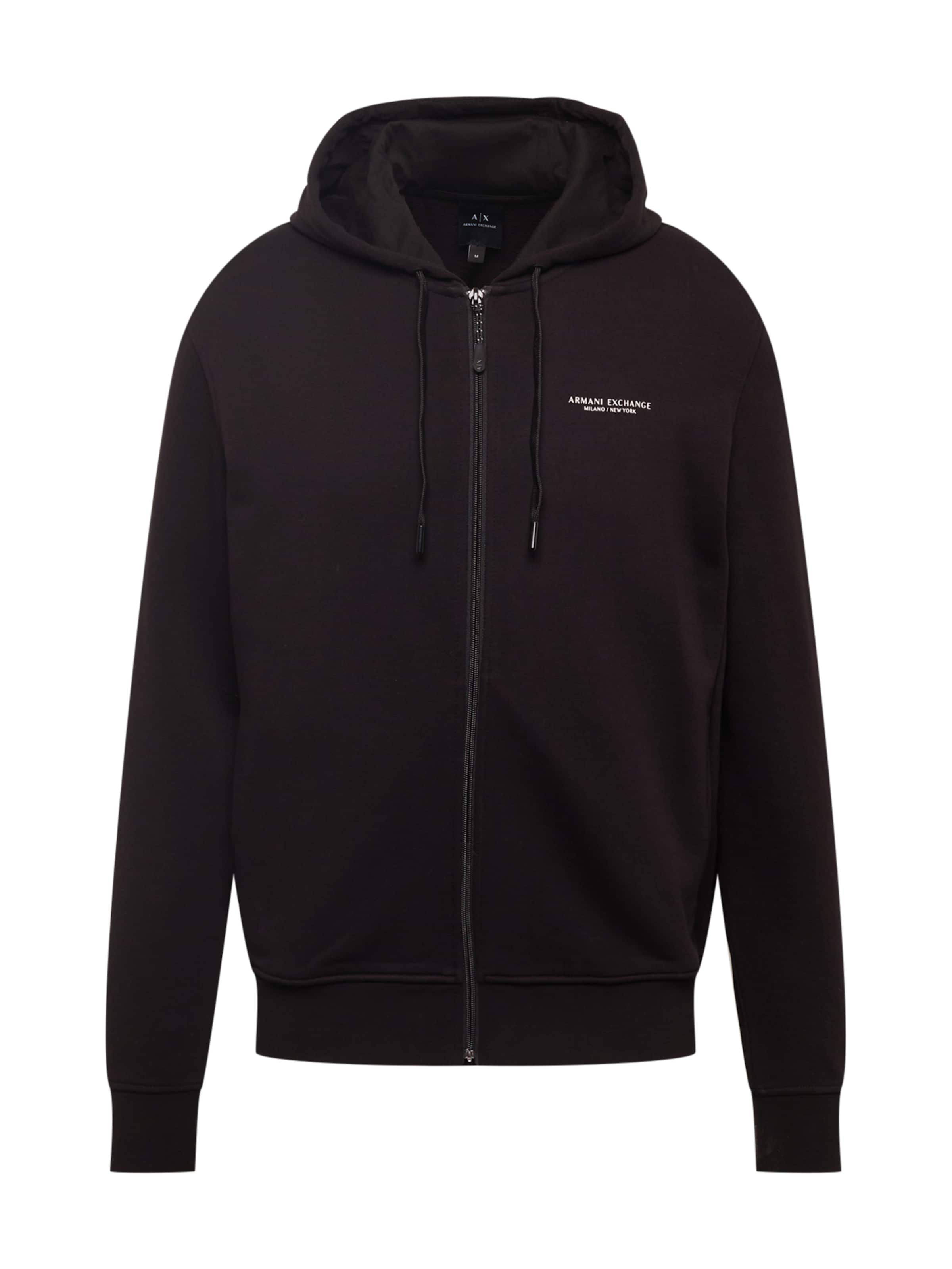 Giacca di felpa di ARMANI EXCHANGE in nero: frontale