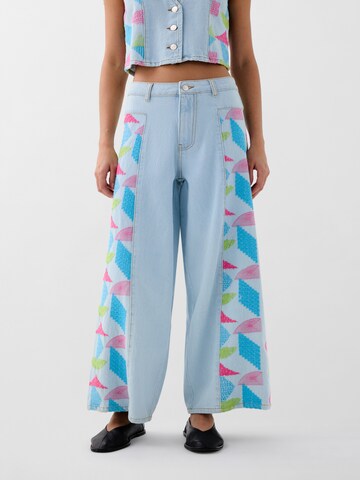 Scalpers Regular Culotte Embside Denim Pant ' ' in Blau