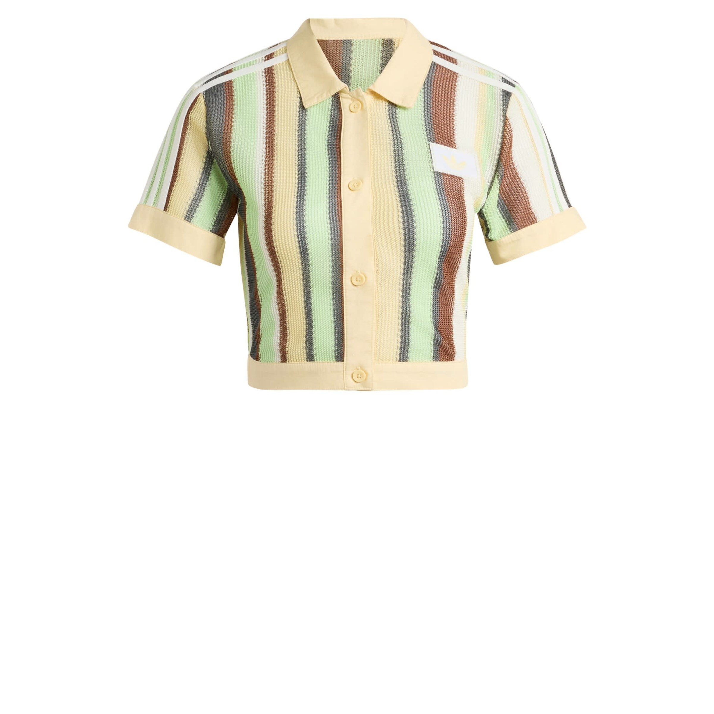 ADIDAS ORIGINALS Shirt 'Glow' in Light brown / Pastel yellow / Grey / Pastel green, Item view