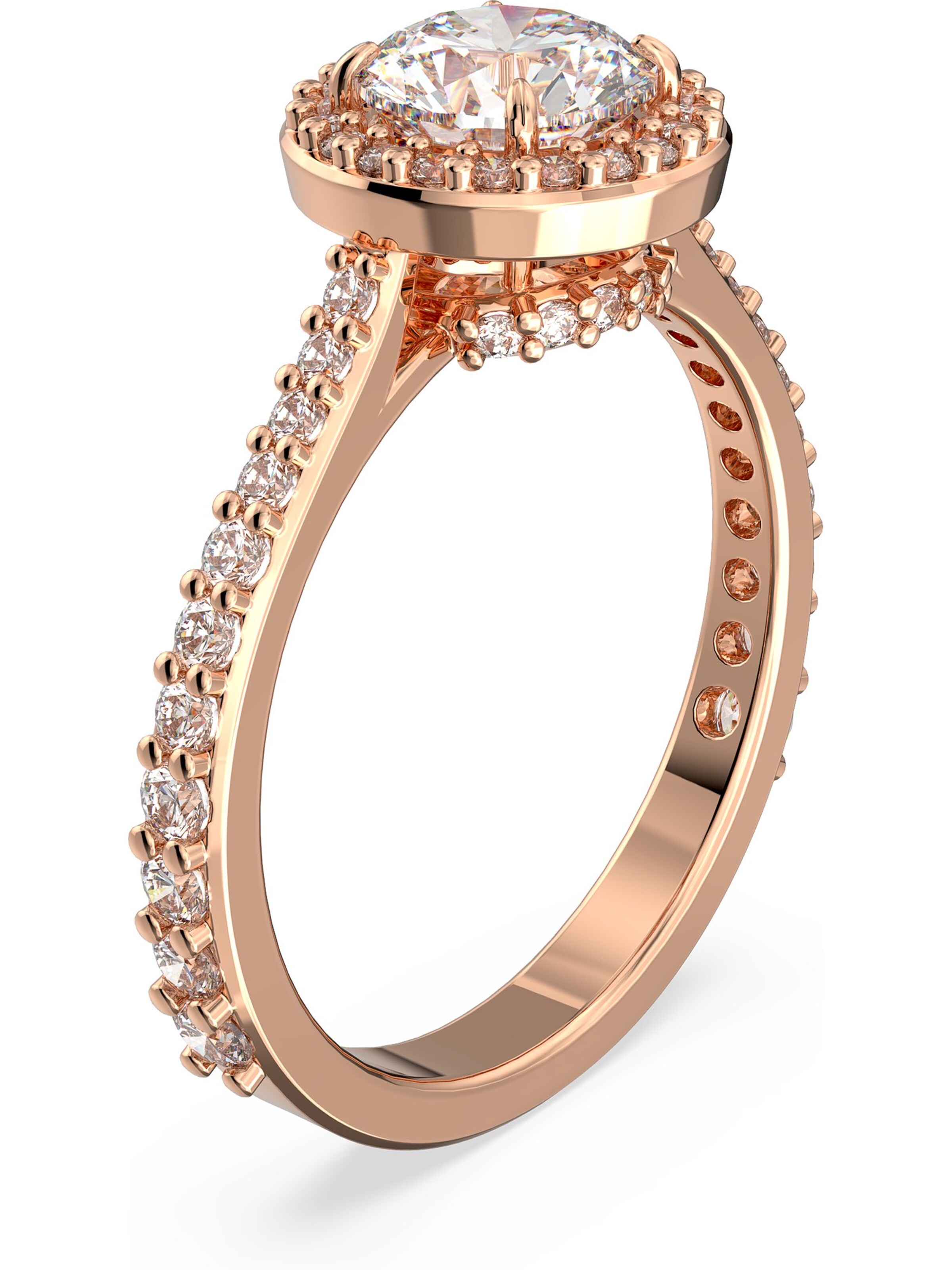 Swarovski Ring in Pink: Vorderseite