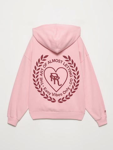 Pull&Bear Sweatshirt 'PACIFIC' i rosa