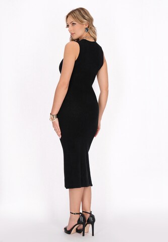 faina - Vestido de punto 'Fashion Look' en negro