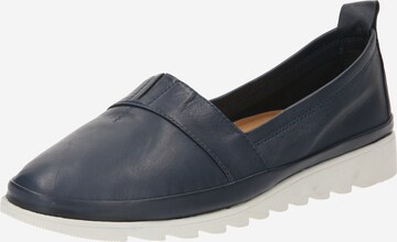 Bata Instappers in Blauw: voorkant