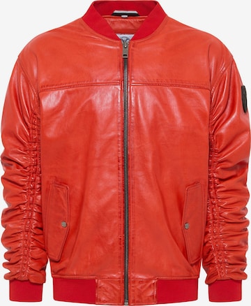 Carlo Colucci Between-season jacket 'Desiato' in Orange: front