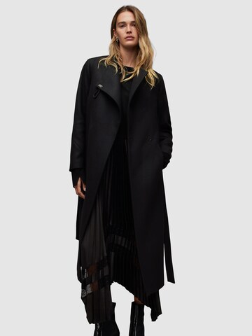 AllSaints Between-seasons coat 'RILEY' in Black: front