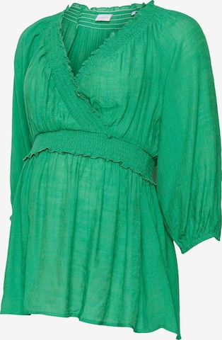 MAMALICIOUS Blouse 'Peace tess' in Green: front