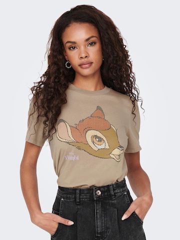 ONLY T-Shirt 'BAMBI' in Beige