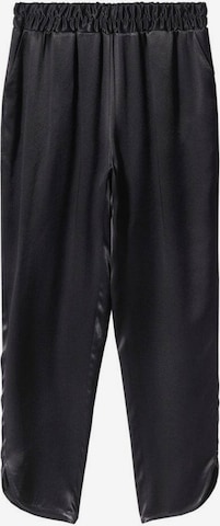 MANGO Wide leg Pants 'bright' in Black: front