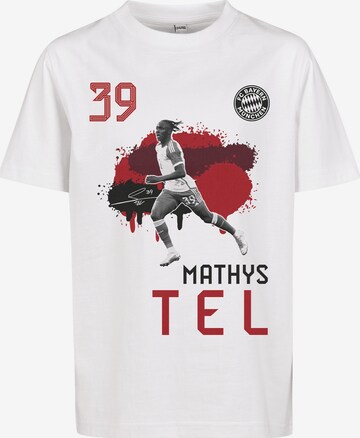 FC BAYERN MÜNCHEN T-Shirt 'Mathys Tel' in Weiß: predná strana