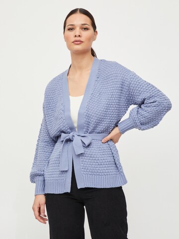 VILA Knit cardigan 'Liomy' in Blue: front