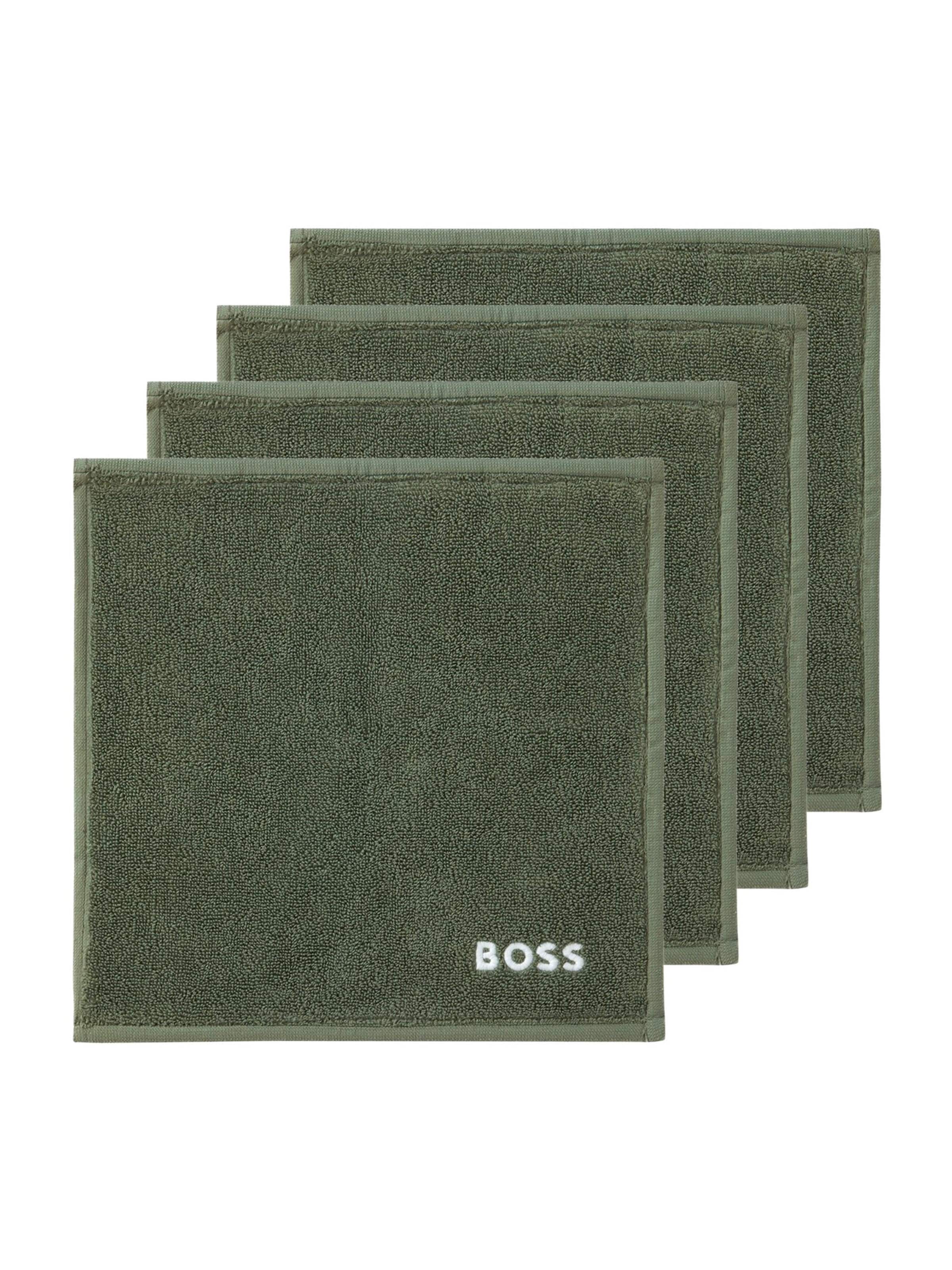 BOSS Home Towel 'EDGE' in Grey