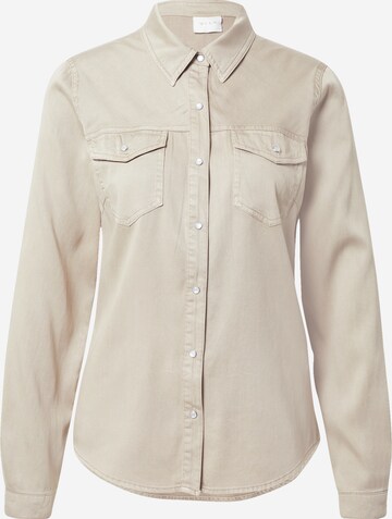 Camicia da donna 'Bista' di VILA in beige: frontale